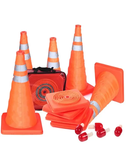 LONGPEAN светоотражающий конус оранжевый Red-40cm-, красный, фото 2