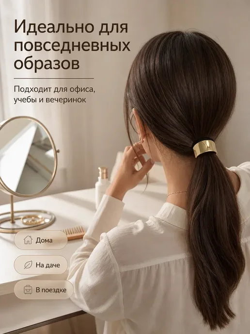 Нет бренда Резинка для волос с украшением, вариант, фото 8