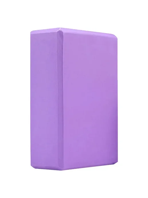 Йога-брусок фиолетовый 23х15х7,6 см нескользящий, 23x15x7.6 см, фото 7