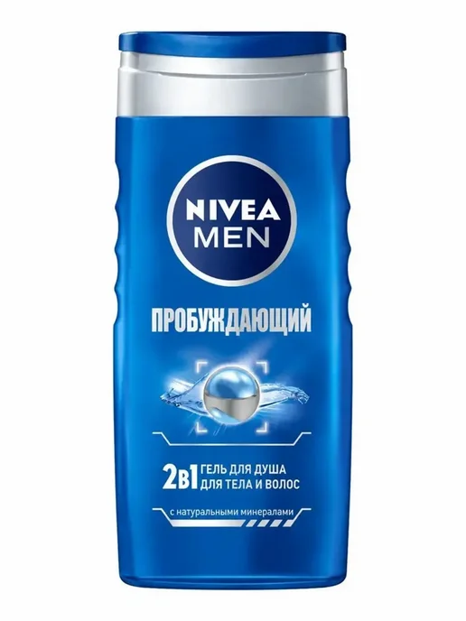 NIVEA Гель для душа 2в1 Пробуждающий Men 2×250 мл, 2x250, фото 6
