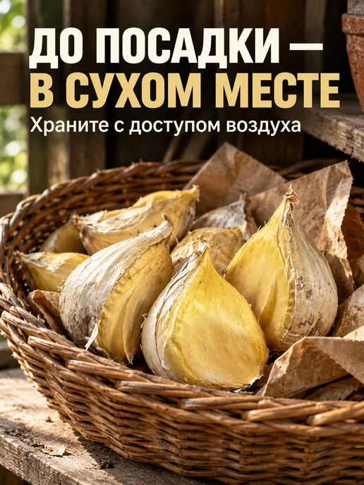 Чеснок на посадку под зиму крупный урожай 2026 (10 зубцов), белый, фото 4