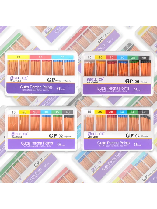 Tomenty Гуттаперчевые Палочки GP.06 Taper Size 20, 20 шт, 20 шт, фото 3