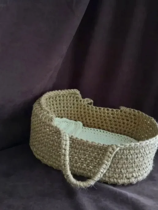 люлька колыбель для куклы распродажа, бежевый, фото 2