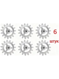 Устройство для вращения шампуров, 6 шт, металл