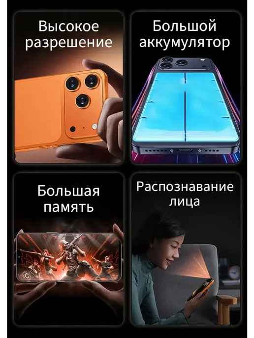 Смартфон Pro Max Iphonc I17 Pro Max 512 ГБ, синий, фото 4
